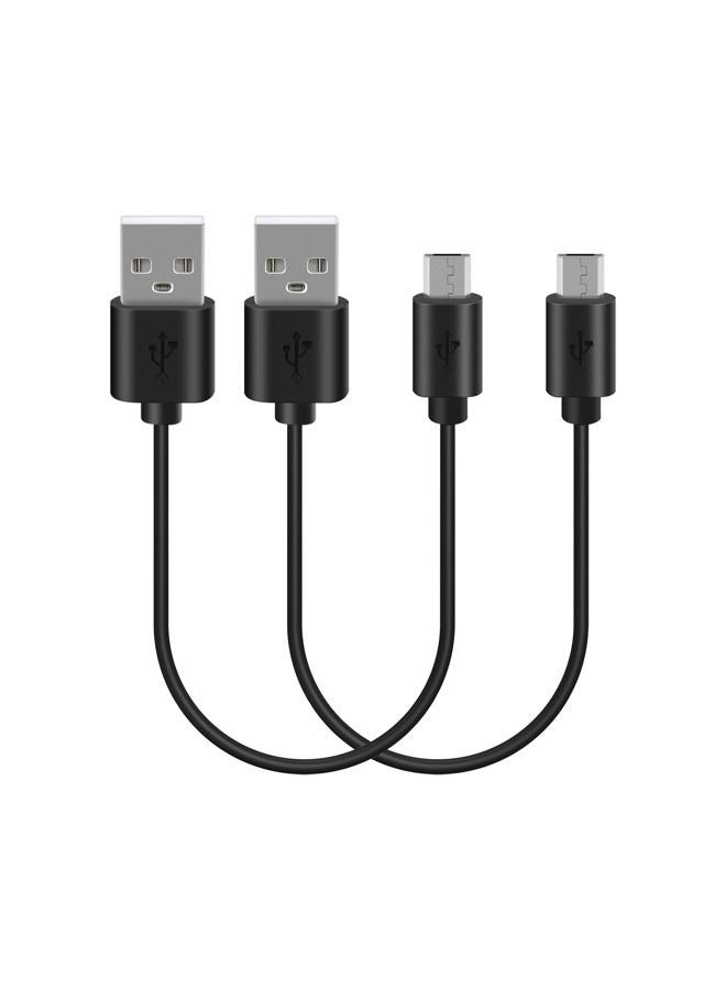 Geekria USB Headphones Short Cable Compatible with Bose QC35, QC35II, SoundLink, SoundLink II Charger, USB to Micro-USB Replacement Power Charging Cord (1 ft / 30 cm 2 Pack)